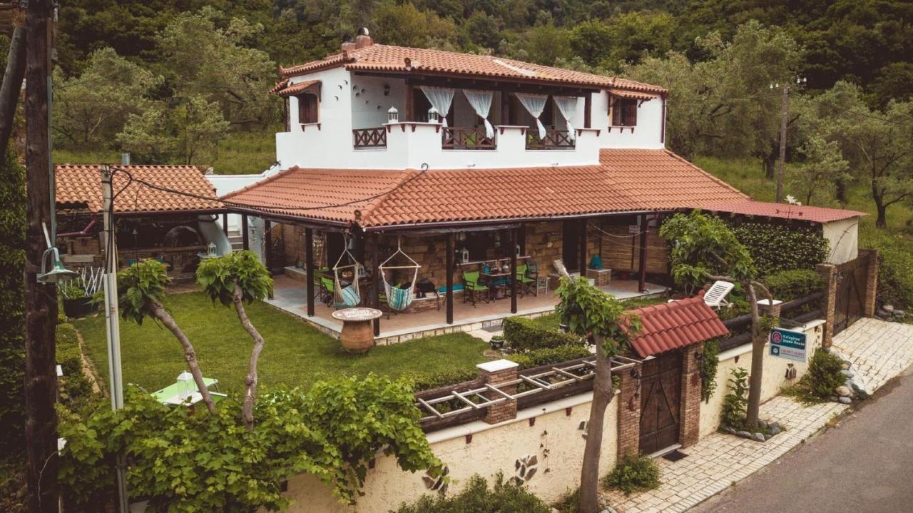 Kalogirou Stone House Apartment Limnionas  Bagian luar foto